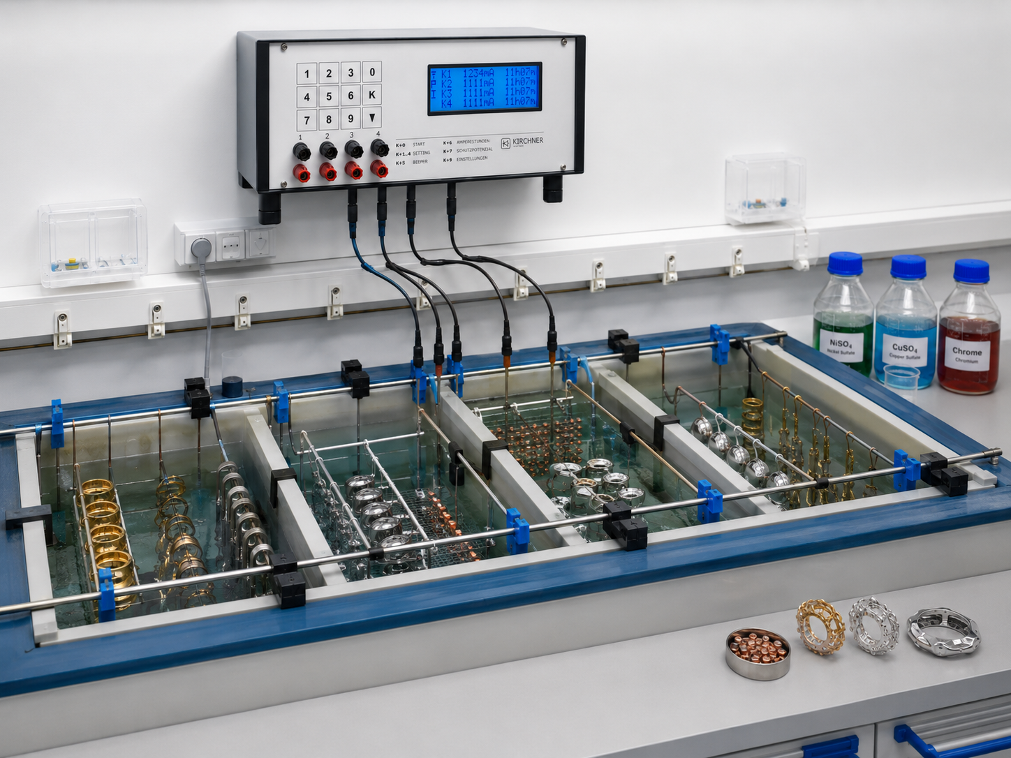 Multi channel electroplating power source