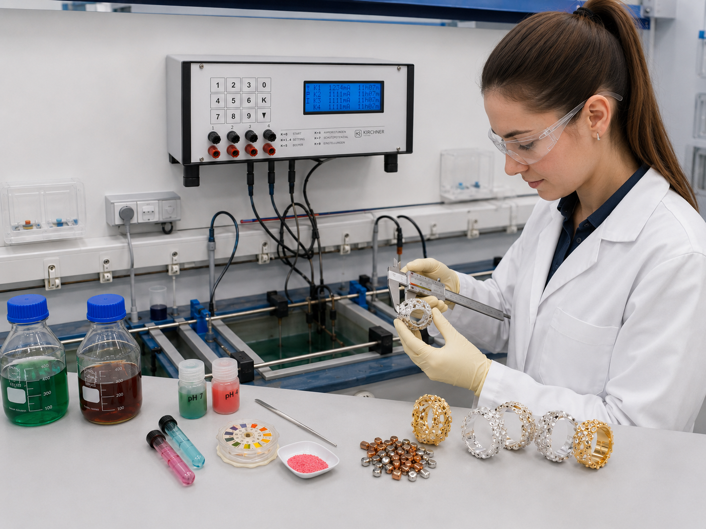 Precision electroplating current source